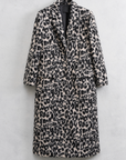 Cappotto lungo con fantasia animalier