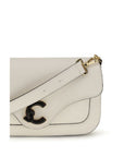 Coccinelle White Calf Leather Bos Taurus Shoulder Bag