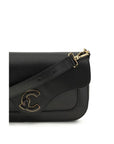 Coccinelle Black Calf Leather Bos Taurus Shoulder Bag