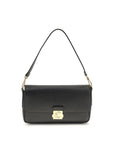 Coccinelle Black Calf Leather Bos Taurus Shoulder Bag