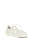 Balmain White Calf Leather Bos Taurus Low Top Sneakers