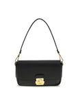 Coccinelle Black Calf Leather Bos Taurus Shoulder Bag