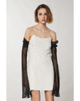 Patrizia Pepe Silver Nylon Cocktail Dress