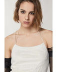 Patrizia Pepe Silver Nylon Cocktail Dress