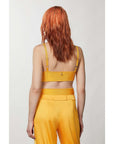 Patrizia Pepe Orange Viscose Tank Tops