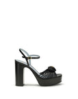 Valentino Garavani Black Goatskin Platform Sandals
