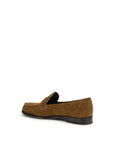 Tory Burch Beige Calf Leather Bos Taurus Slip-On Loafers