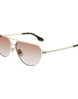 Victoria Beckham Gold Metal Sunglasses
