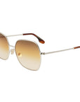 Victoria Beckham Gold Metal Sunglasses