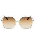 Victoria Beckham Gold Metal Sunglasses