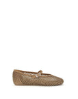 LE SILLA Brown Nylon Ballet Flats