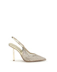 LE SILLA Gold Nylon Platform Pumps