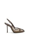 LE SILLA Brown Calf Leather Bos Taurus Platform Pumps