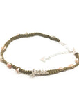 Guess Green Textile Necklace