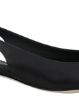 Dolce & Gabbana Black Leather Slingbacks Heels Pumps Shoes