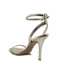 Valentino Garavani Gold Leather Stiletto Heel Sandals