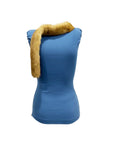 Dsquared² Blue Viscose Tank Tops