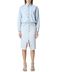 Stella McCartney Blue Cotton Casual Dress