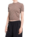 Balenciaga Brown Cotton Tank Tops