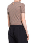 Balenciaga Brown Cotton Tank Tops
