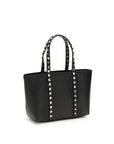 Valentino Garavani Black Calf Leather Bos Taurus Shoulder Bag