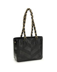 Valentino Garavani Black Napa Leather / Calf Bos Taurus Shoulder Bag