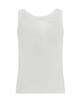 Versace White Cotton Tank Tops