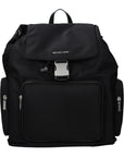 Michael Kors Black Fabric Backpack