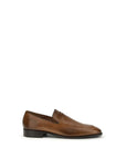 Miu Miu Brown Calf Leather Bos Taurus Slip-On Loafers