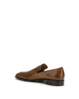 Miu Miu Brown Calf Leather Bos Taurus Slip-On Loafers