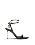 Tom Ford Black Goatskin Stiletto Heel Sandals