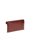 PINKO Bordeaux Calf Leather Bos Taurus Clutch Bag