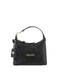 Versace Black Calf Leather Bos Taurus Handbag