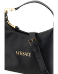 Versace Black Calf Leather Bos Taurus Handbag