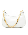 Michael Kors White Leather Shoulder Bag