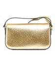 Michael Kors Gold Leather Crossbody Bag