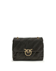 PINKO Bicolor Calf Leather Bos Taurus Shoulder Bag