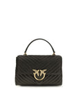 PINKO Bicolor Calf Leather Bos Taurus Handbag
