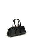 PINKO Black Calf Leather Bos Taurus Handbag
