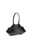 Alexander McQueen Black Calf Leather Bos Taurus Shoulder Bag