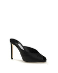 Jimmy Choo Black Calf Leather Bos Taurus Stiletto Heel Sandals