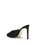 Jimmy Choo Black Calf Leather Bos Taurus Stiletto Heel Sandals