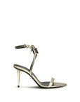 Tom Ford Gold Calf Leather Bos Taurus Stiletto Heel Sandals