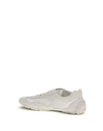 Prada White Fabric Low Top Sneakers