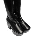 Prada Black Calfskin Over The Knee