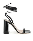 Miu Miu Black Calfskin Sandals