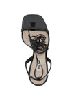 Miu Miu Black Calfskin Sandals