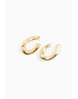 Patrizia Pepe Gold Plastic Earrings