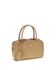 Prada Beige Calf Leather Bos Taurus Handbag