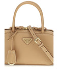 Prada Beige Calf Leather Bos Taurus Handbag